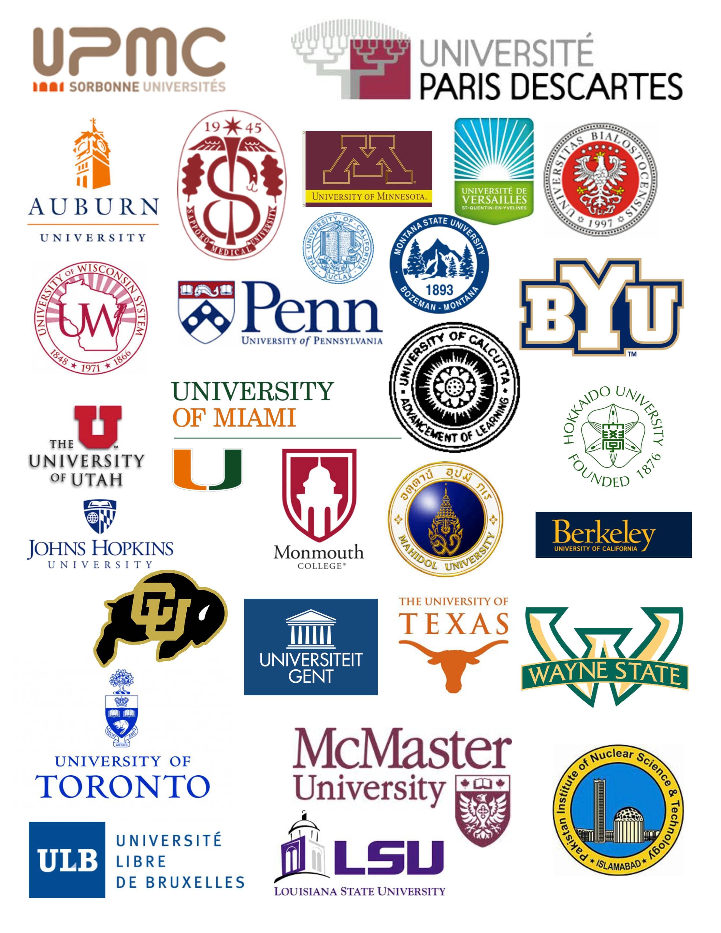 Research Partners - Universities and Institutions